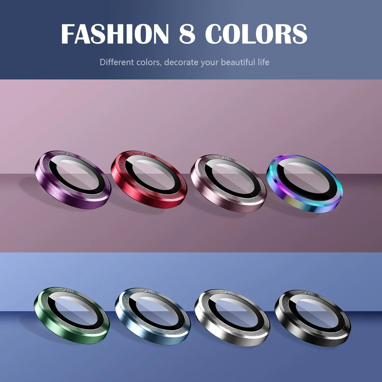 Premium Scratch-Resistant Phone Camera Lens Protectors - Individual Set