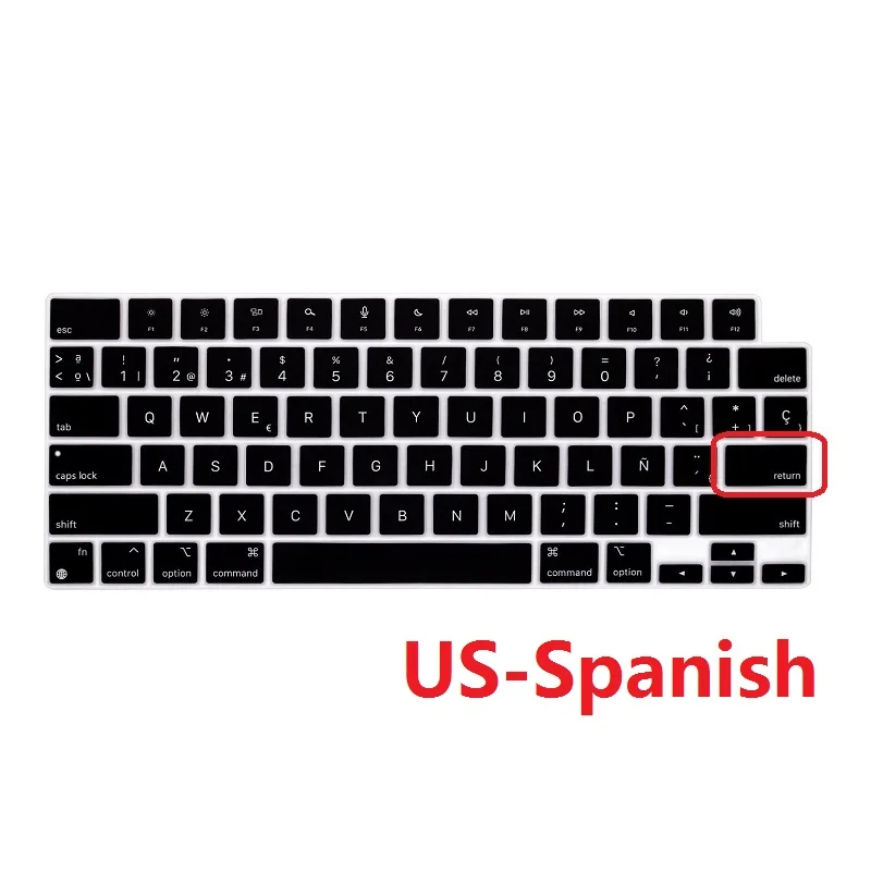 Keyboard Cover for Macbook Pro 14 M2 M1 A2442 A2779 EU US Spanish Russian Arabic French English Keyboard Skin keyboard cover keyboard silicone cover