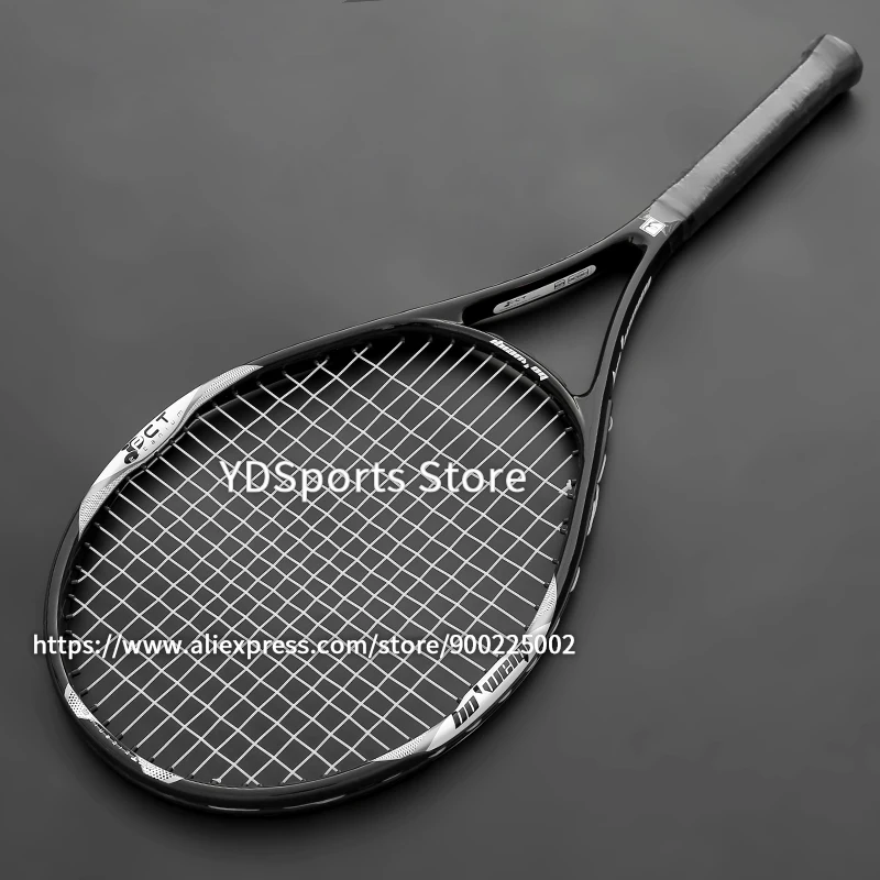 High Quality Carbon Aluminium Alloy Strung Tennis Racket For Adult Tenis Rackets 4-1/4 Inch Strings Bag Raquet Padel Men Women