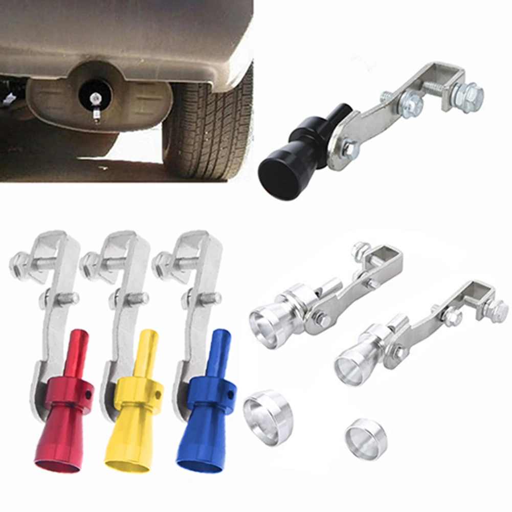 Universal Car Turbo Muffler Exhaust Pipe Blow-off Vale Sound Simulator Whistle Car Accessories Interior