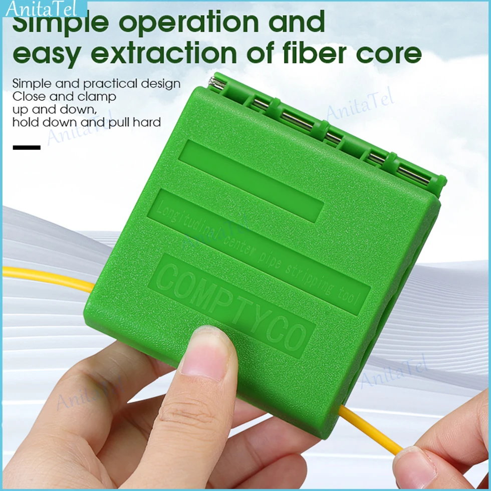

COMPTYCO AUA-09 Fiber Optic Cable Stripper 1.5-11mm Longitudinal Center Pipe Stripping Tool Cutting Tube Slitter Cable Cutter