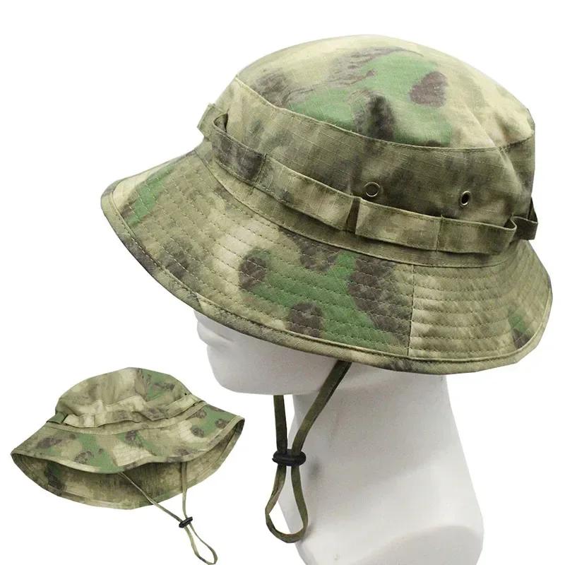 Cappello Boonie mimetico tattico Multicam Uomo Sport Berretto da caccia Pesca Escursionismo Arrampicata Cappelli da sole antivento estivi - immagine 2