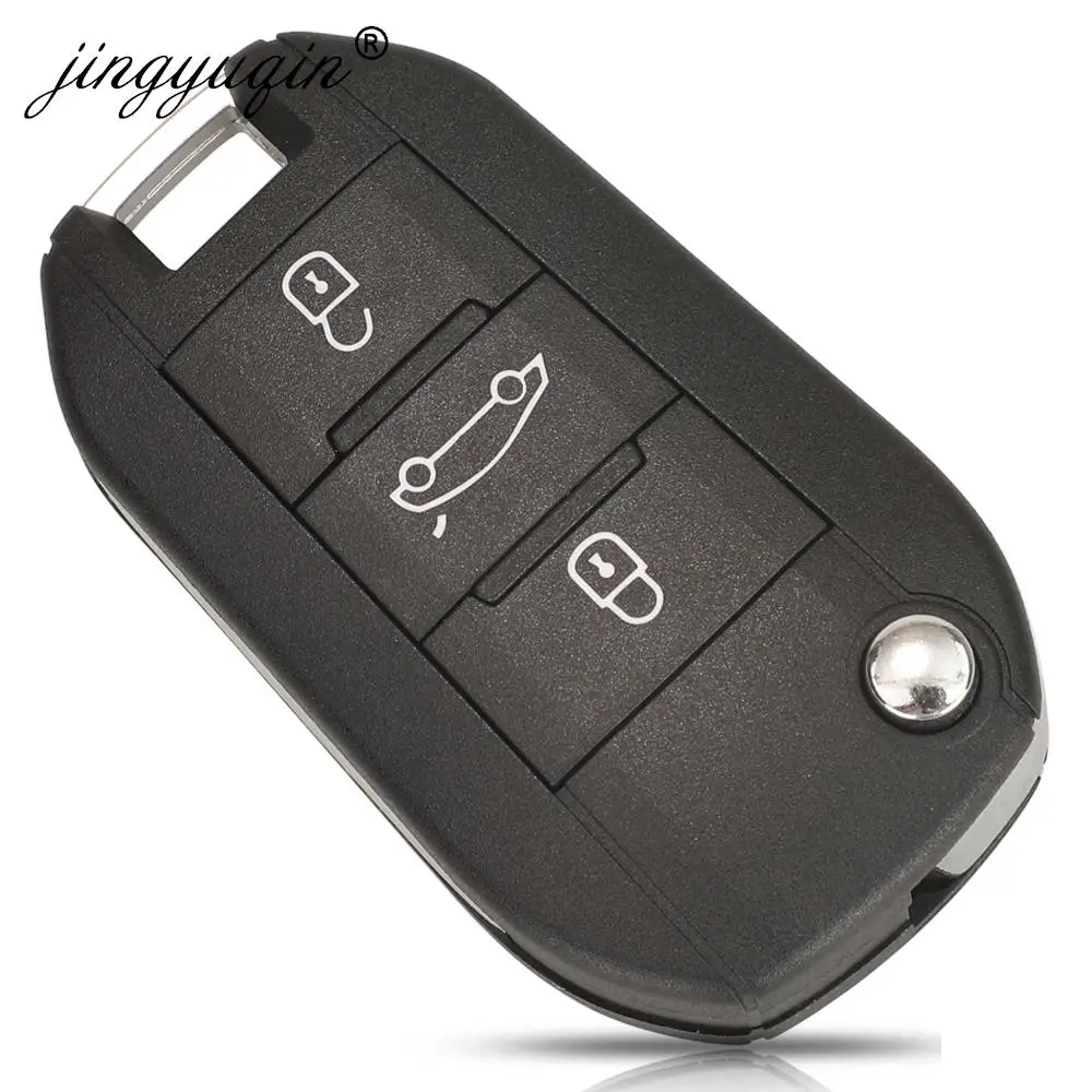 3 Pulsante Flip Chiave Caso Fob Per Citroen C4 C5 C6 C8 NO