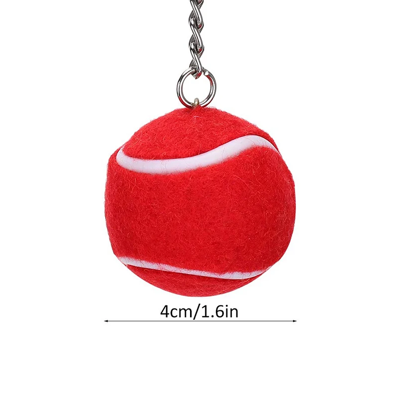 24Pcs Tennis Keychain Wallet Key Chain Tennis Key Ring Exquisite Mini Keychains Ball Keychain for Men Adorable Keychains