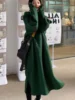 plus Size Women's Fce Lined Thi Warm Hooded Dr 300 Pou Casual Long Sve Mid-Length A-Line Skirt Sle Winter Dr