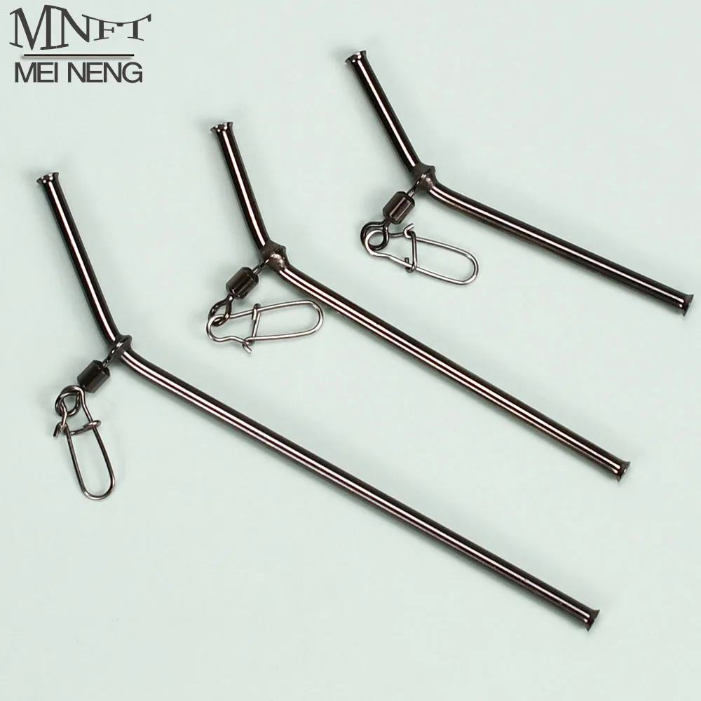 MNFT 6Pcs 7cm/9cm/12cm Small Brass Tube Fishing Balance Connector Fishing Tackle Anti Tangle Booms Sea Fishing Accessory