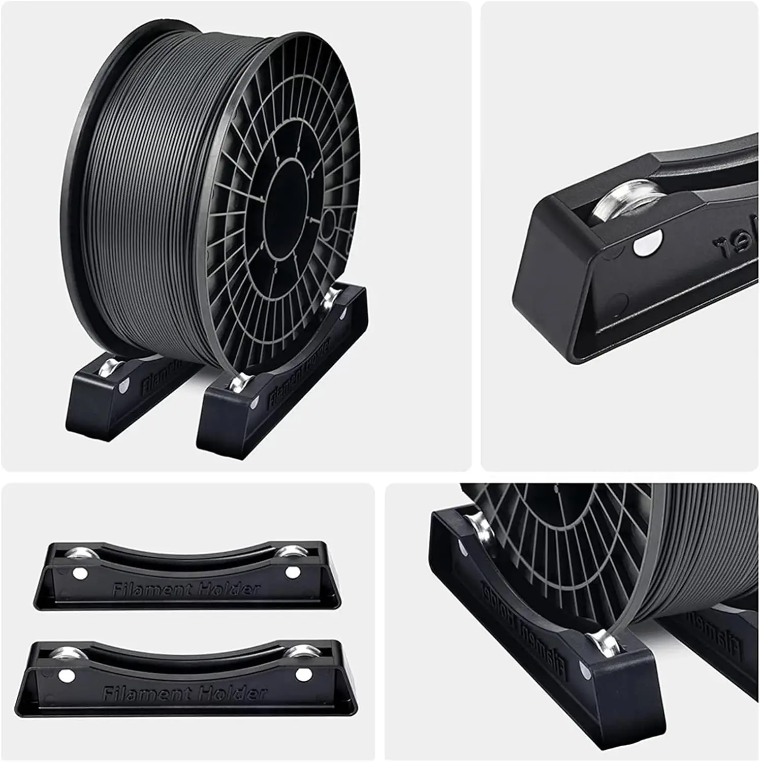3D 프린터 필라멘트 스풀 거치대, ABS PLA PETG 3D 인쇄 재료 랙, 소모품 선반 용품, 고정 시트 트레이