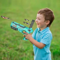 Children's Toy for Boys 3 to 5 Years Ejection Aircraft Shooting Game Outdoor Parent-child Sport Toys Kids Aircraft Set Plane Toy 3