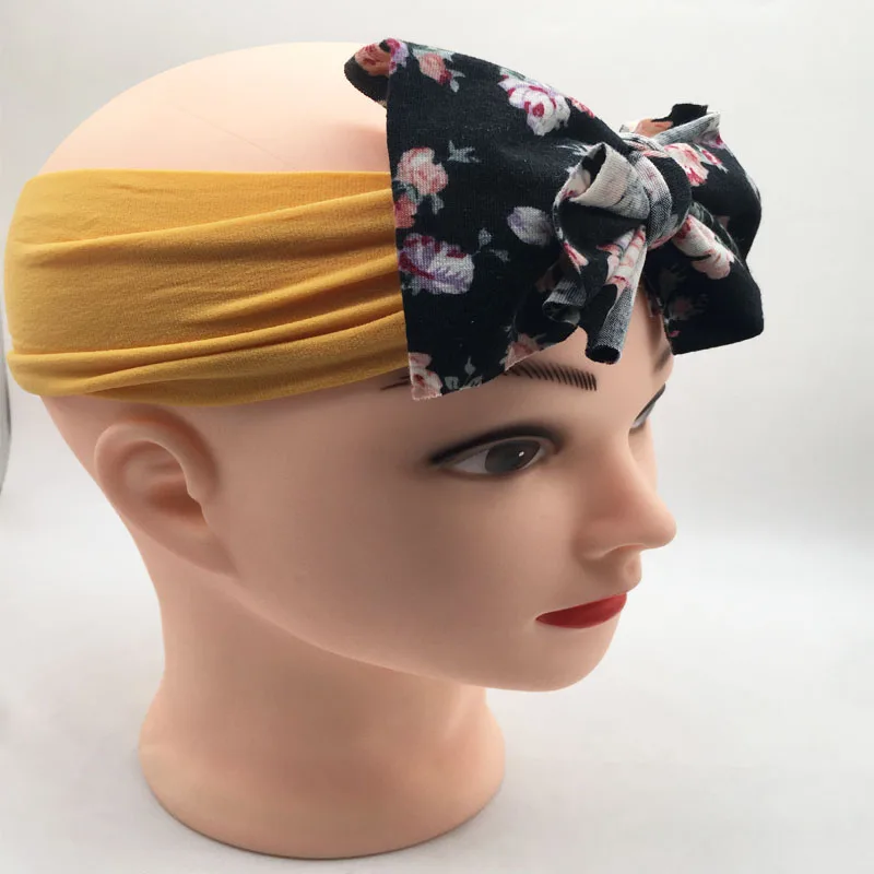 New Stretch Headband For Kids Boho Hair Accessories Bow Nylon Headband