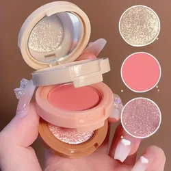 Radiant Glow Trio: Long - Lasting Waterproof Blush & Highlighter Palette (3pcs VA01)