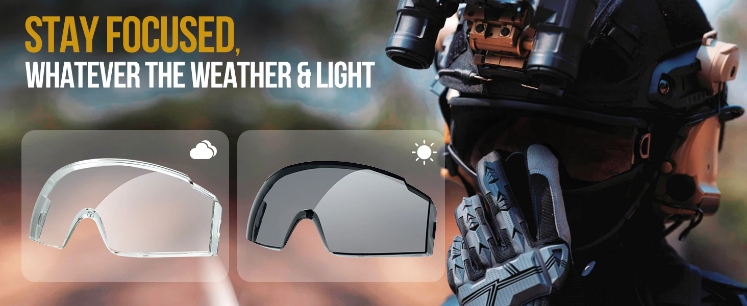 Ultimate Tactical Anti-Fog OTG Goggles for Clear Vision and Protection