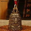 1 pc brass Zhong Kui Bell Car keychain Car mounted pendant Car tassel pendant Daily gift giving Room wall decoration Aesthetics 4