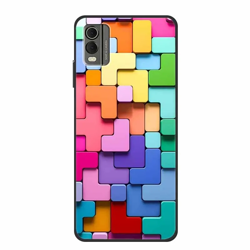 Luxury TPU Soft Silicone Back Cover with Lovely Floral Design - Shockproof Phone Protector
