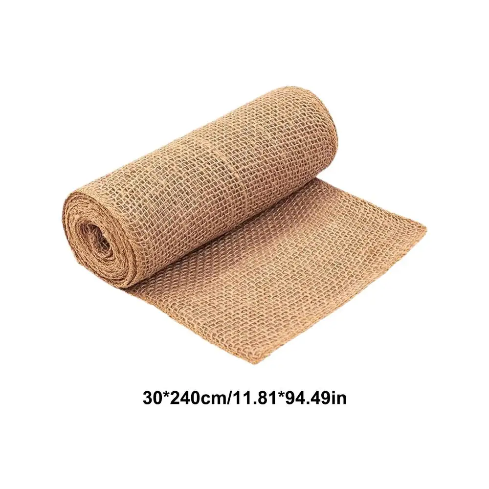 Rouleau de tissu en toile de jute pour coffre d'arbre, couverture de Protection des plantes d'hiver, bouclier anti-gel, fournitures d'aménagement paysager extérieur de jardin