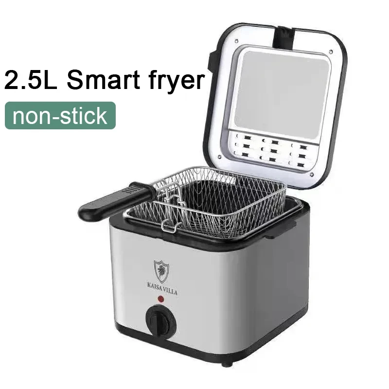 

2.5L Electric Deep Fryer French Fries Machine Household Fuel-efficient Commercial Multi-function Electric Heating Pot 110V 220V