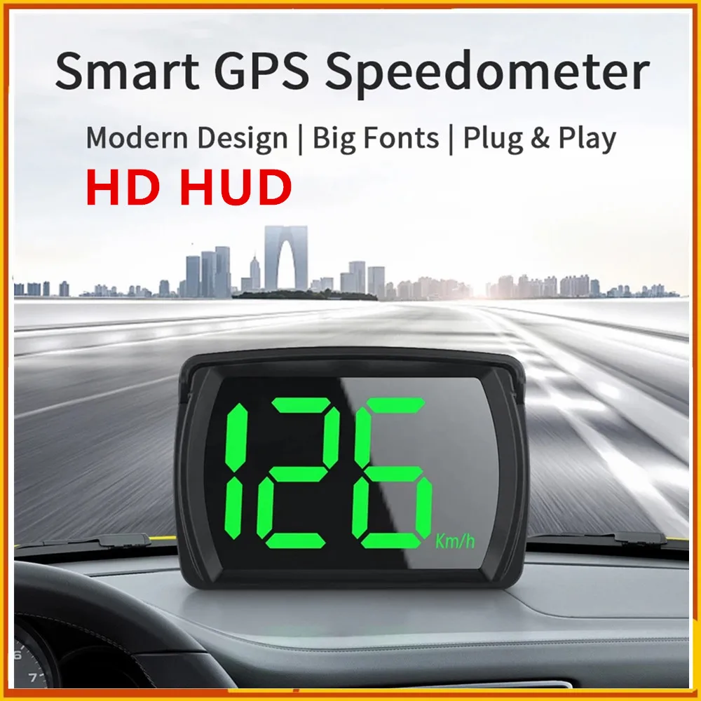 Universal Gps Kmh Mph Car Hud Digital Speedometer Head Up Display
