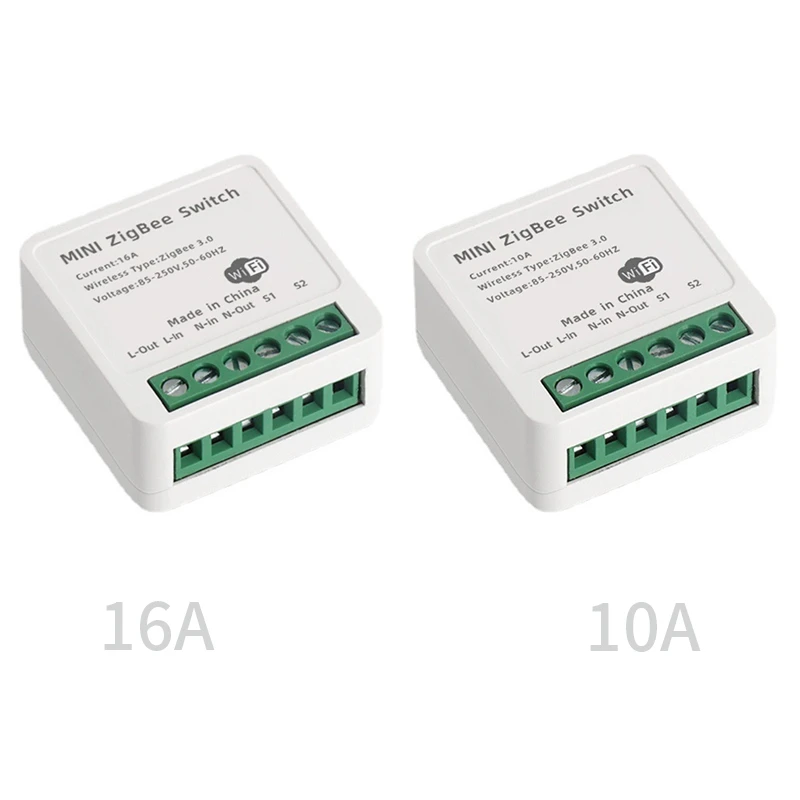 

Топ предложения голосовой двойной контроль Tuya Zigbee умный модуль выключателя света, автоматический выключатель умного дома с поддержкой управления, белый