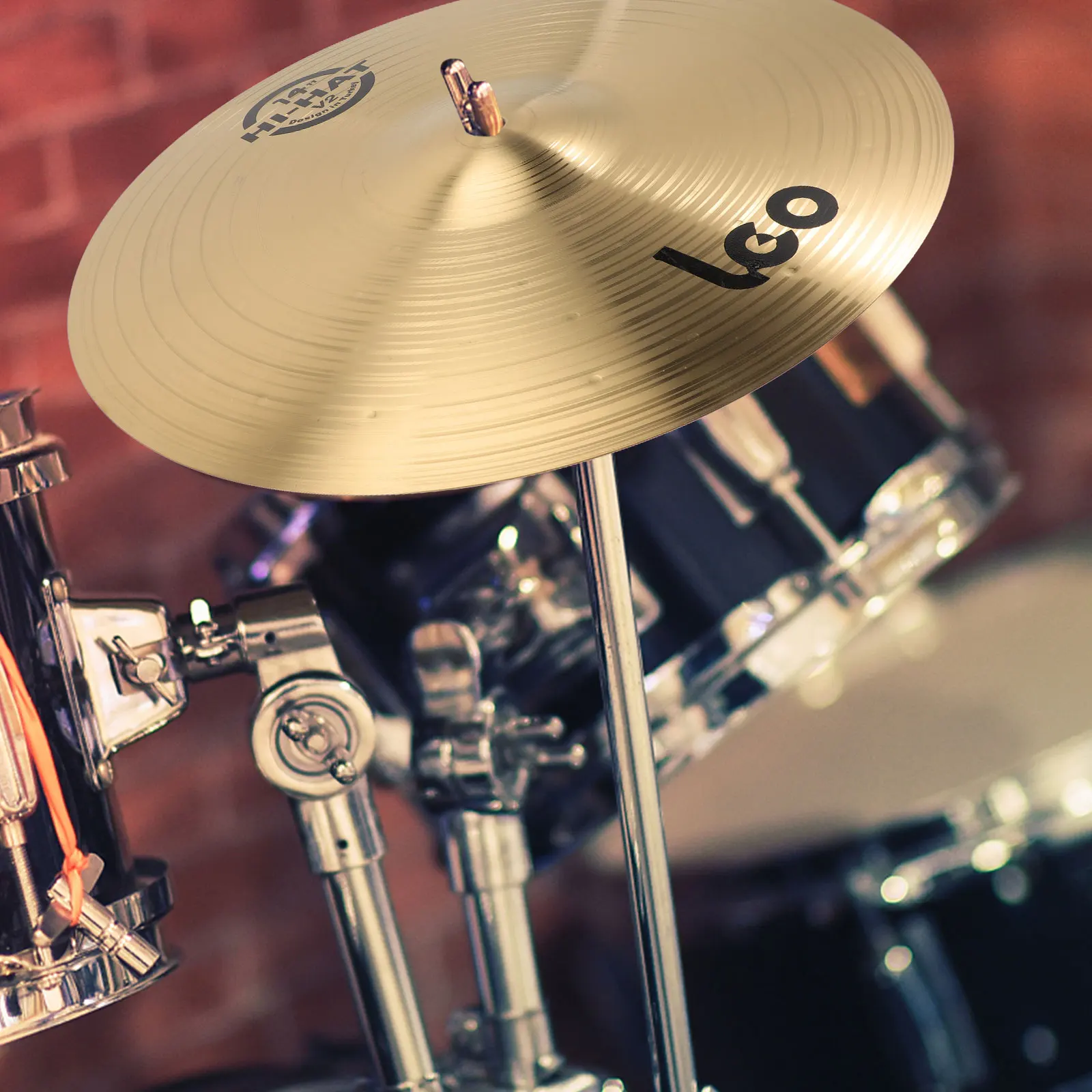 Crash Cymbal Drum Musical Instrument Accessories Brass Percussion Cymbals Prop for Drum Players 14/16 Inch Size Optional