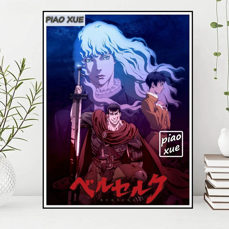 Perfeito jl berserk quente japão anime arte pintura decoração para