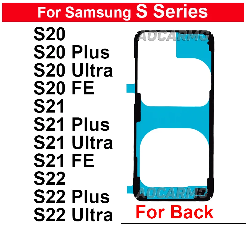 Back Adhesive For Samsung Galaxy S20 S21 FE S23 S22 Plus Ultra S21U Rear Cover Sticker Tape Glue