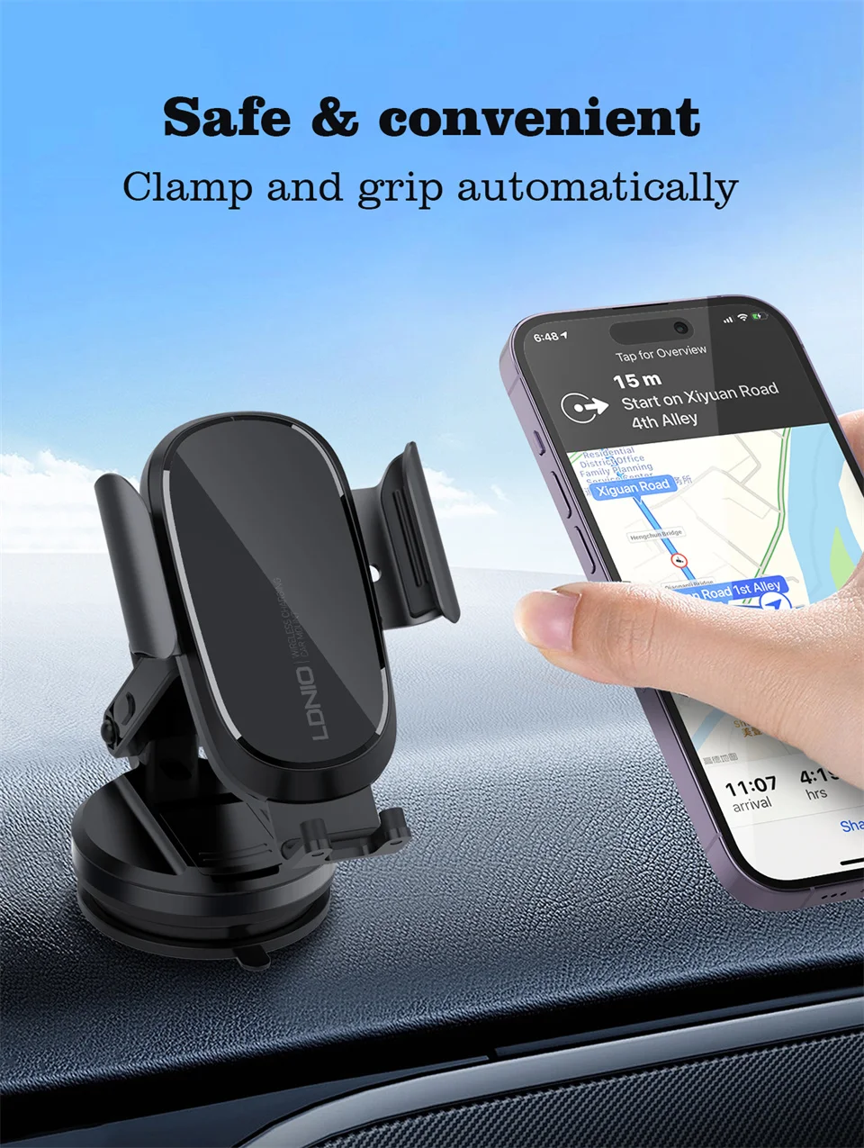 LDNIO MW211 15W Wireless Car Mount Price In Pakistan