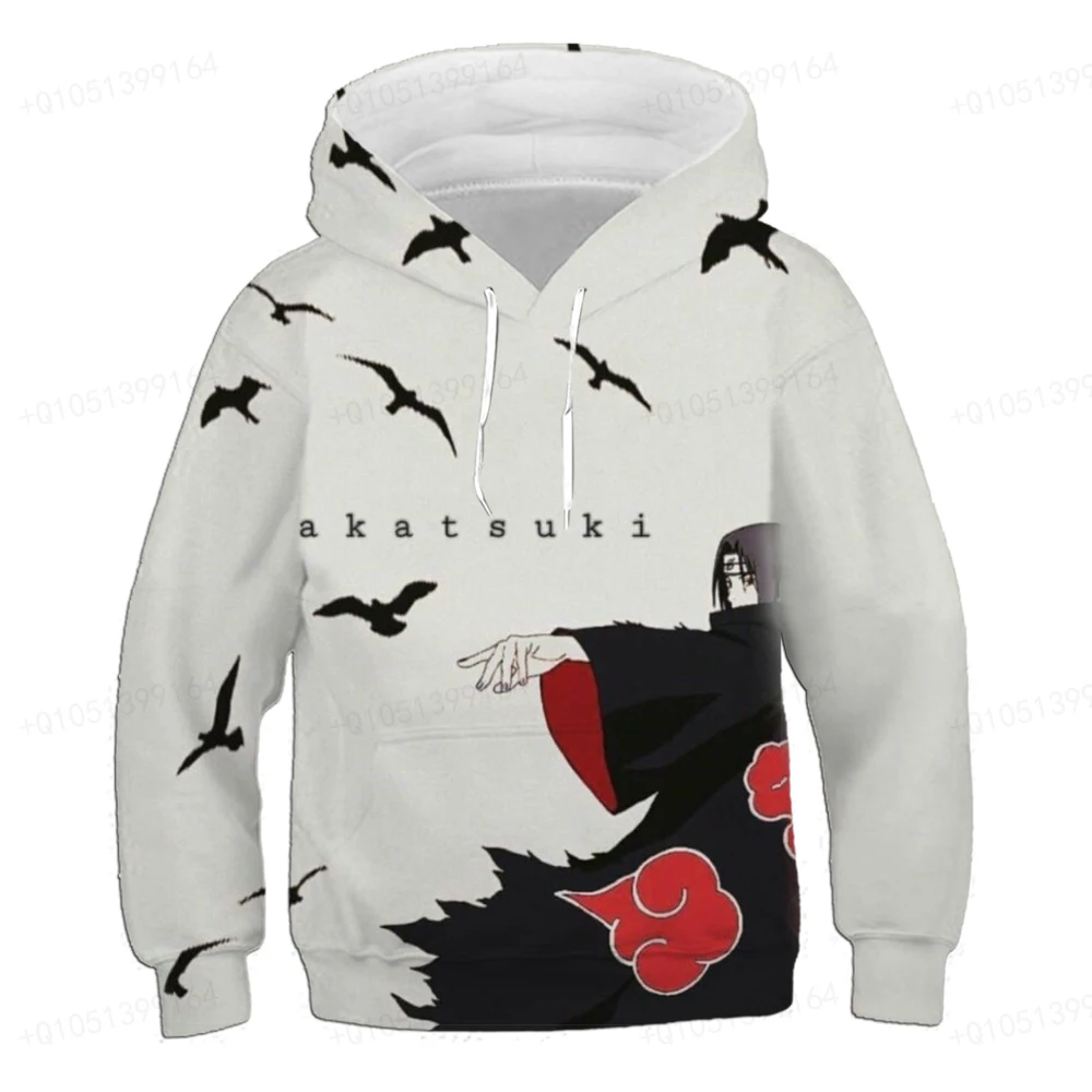 

2023 New Naruto 4-14T Girls and Boys' Sportswear Winter Cartoon Top Fashion Sports Children Kakashi Naruto Popular 3D Hoodie
