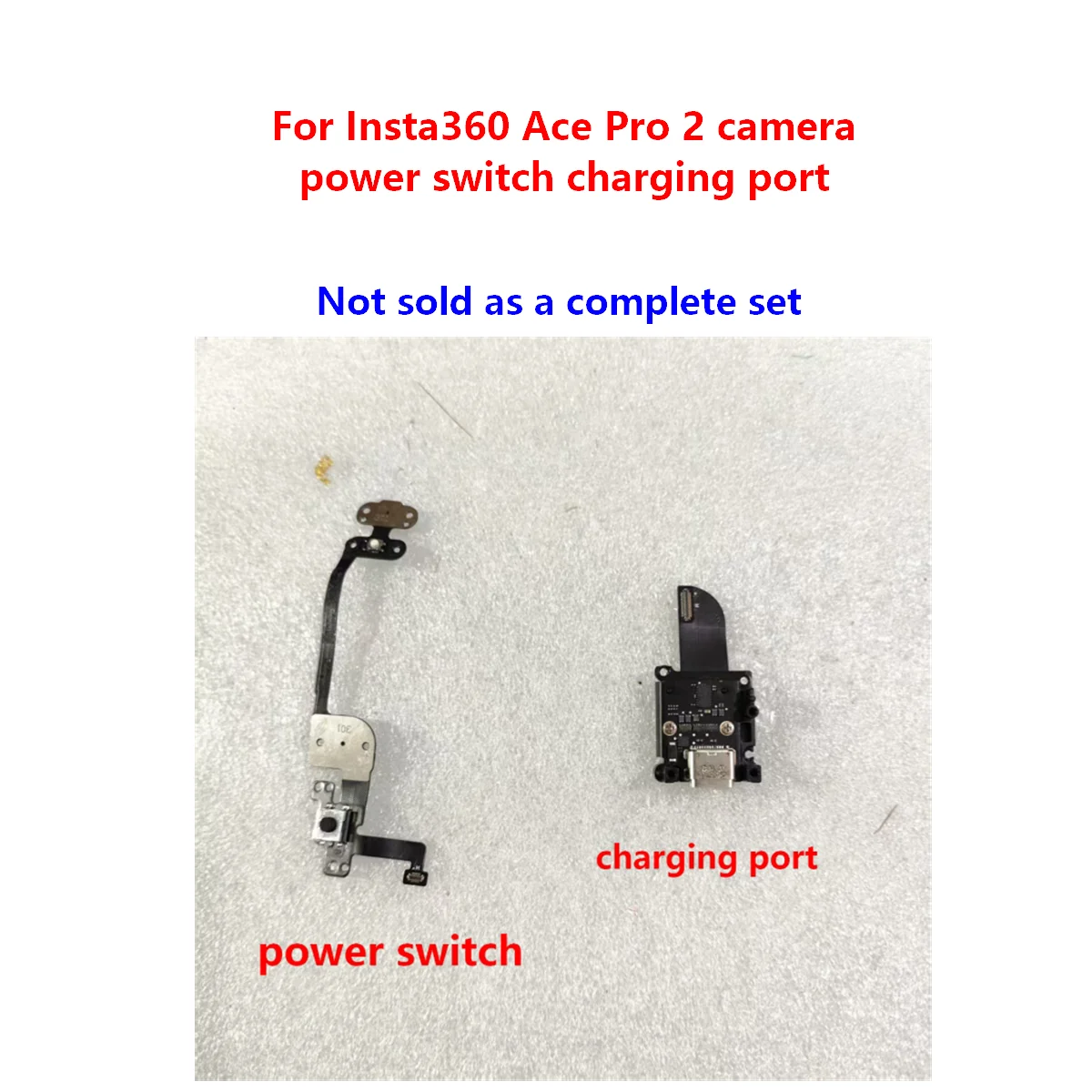 Original replacement PCB For Insta360 Ace Pro 2 camera power switch charging port Ace Pro2 repair parts