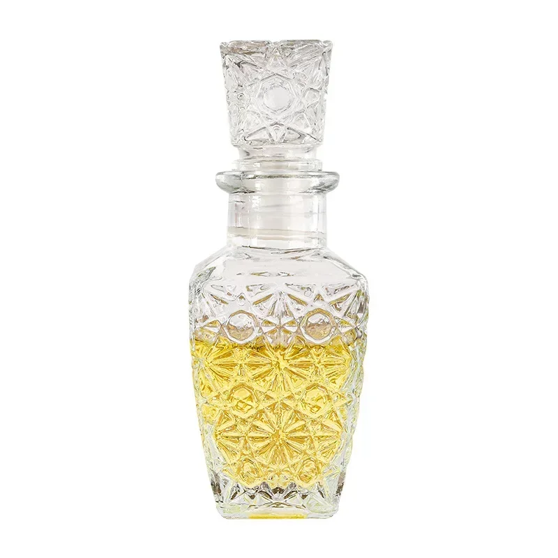 Whiskey Decanter Set 50/100 ml Lead-free for Liquor Scotch Bourbon