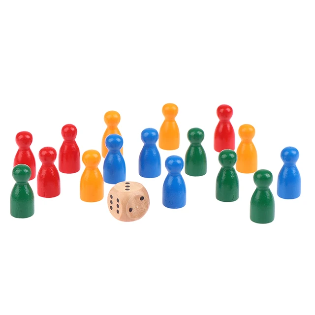 Acessórios do jogo de tabuleiro do xadrez, peão de madeira, peças do cartão  e outros jogos, 12/16 peças