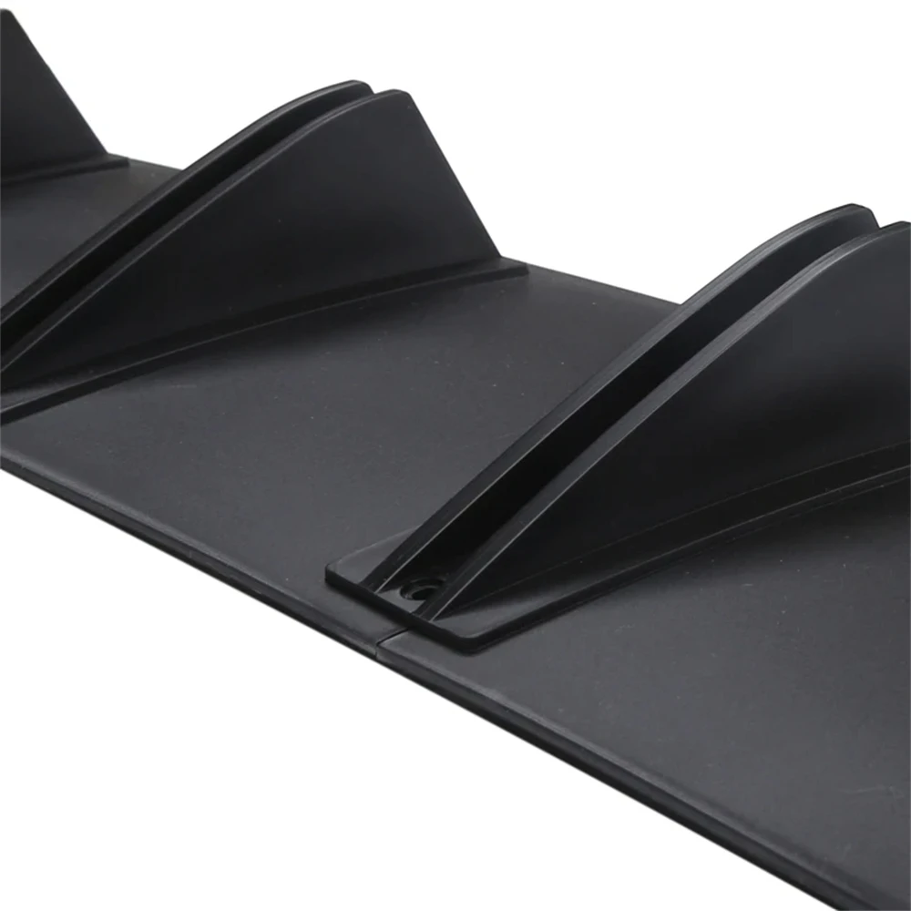 Universal Heckstoßstangenlippe ABS Haifischflossen-Diffusor Aerodynamisches gebogenes Design Einfache Installation Antikollision Stilvolles Autozubehör – Detail 6