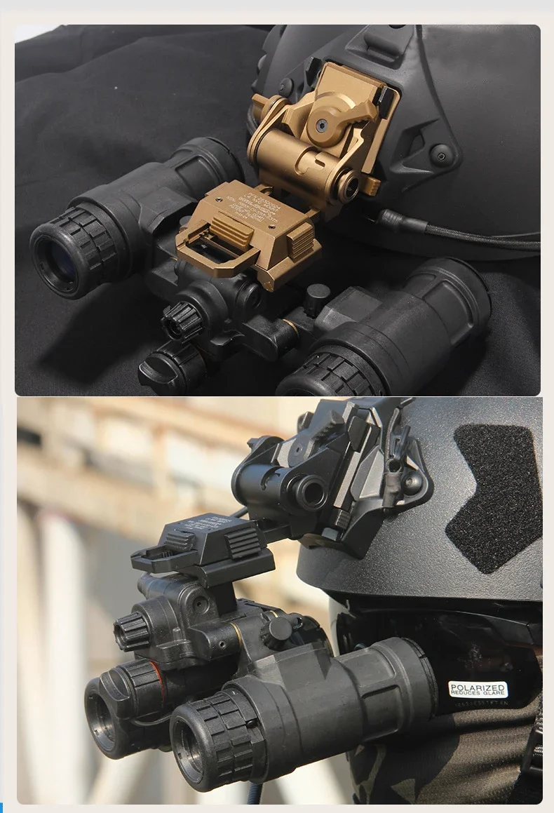 Metal Wilcox L4G24 NVG Fast Mount PVS15 PVS18 GPNVG18 IR Light Night Vision Scope Goggles Arms Bridge OPS Helmet Bracket night vision scope