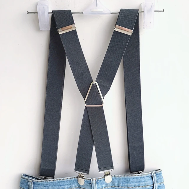 Suspenders  Braces - Back Suspenders Clip 2 Elastic Braces Adjustable  Strap Belt Men - Aliexpress