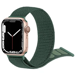 Nylon Sport Loop Band - Premium Quality and Versatile Fit - 42 44 45 49mm (Aqua blue)