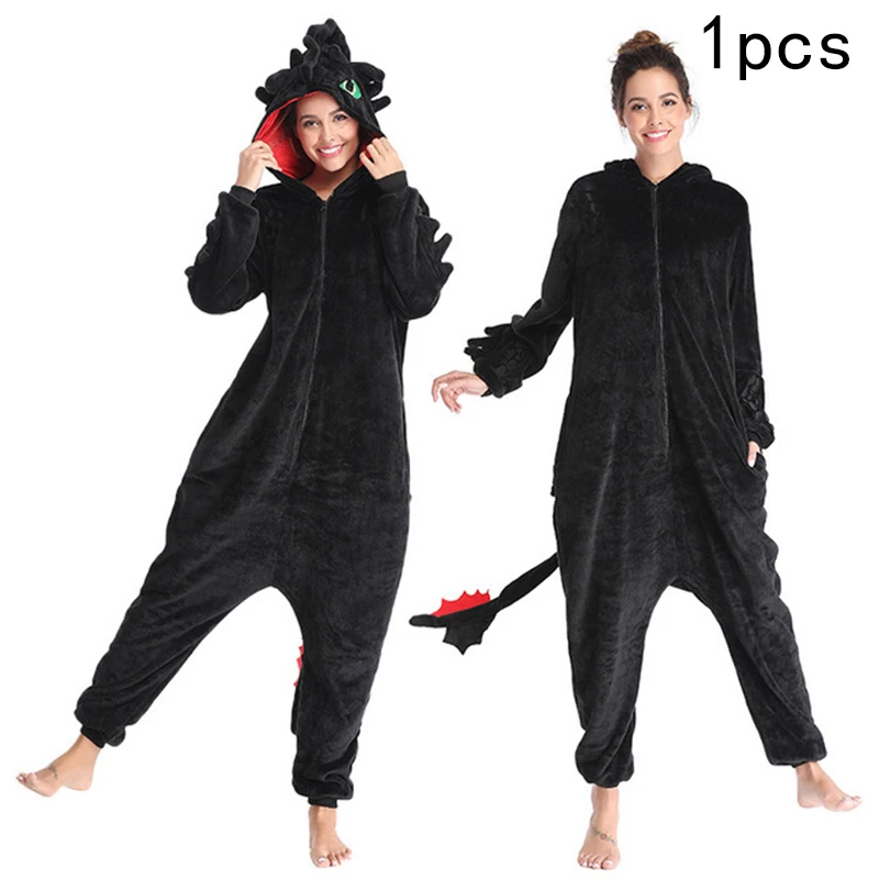 Kigurumi Unicorn Onesie Cartoon Toothless Night Pajamas For Adult Women Men Animal Hooded Homewear Halloween Cosplay Costume Pjs kigurumi pajamas onesies,cosplay pajamas onesies
