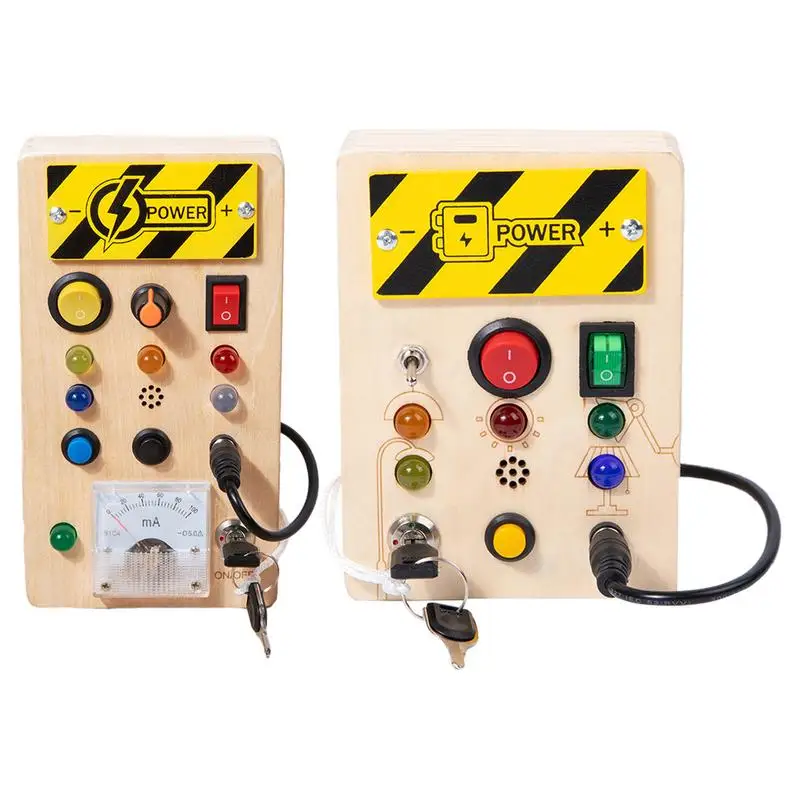 

Montessori Switch Board Wooden Montessori Sensory Toy For Preschool Educational Learning Activities Sensory Board Fine Motor toy