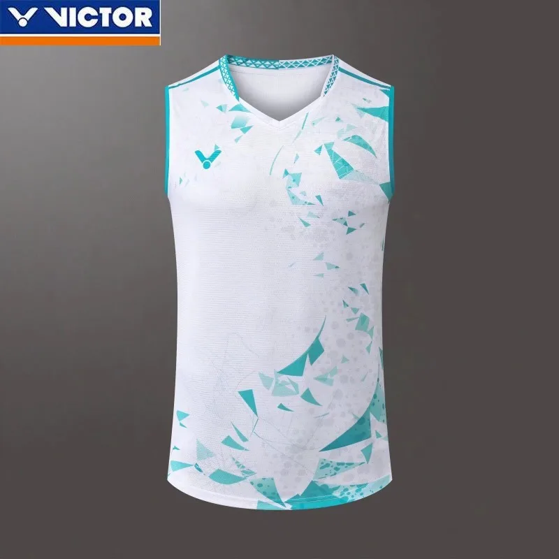 Victor New Men's and Women's Same Badminton Jersey Sports Light, Comfortable and Durable Breathable Sleeveless Vest