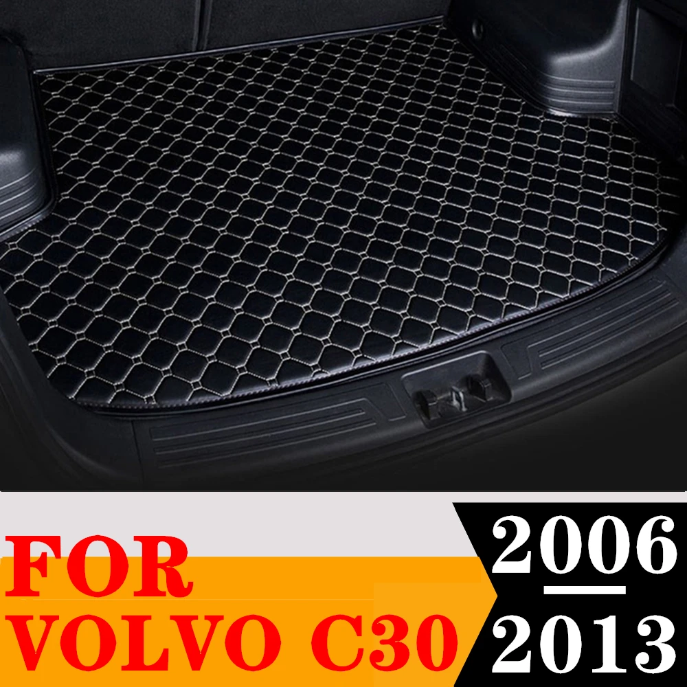

Коврик для багажника автомобиля для Volvo C30 2013 2012 2011 2010 2009 2008 2007 2006, Задняя подкладка для груза, поднос для багажника, коврик для багажа, ковер, автозапчасти