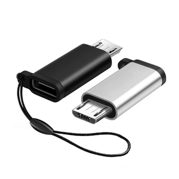 USB C타입 암-마이크로 USB 수 어댑터 커넥터, 샤오미 레드미 화웨이 휴대폰 변환기용 마이크로 USB 충전기 어댑터