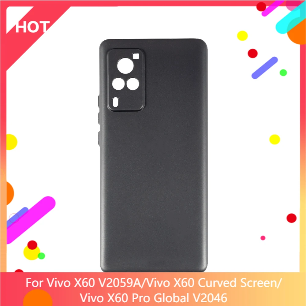 X60 V2059A Custodia Opaca In Silicone Morbido Tpu Cover Posteriore Per Vivo X60 Schermo Curvo X60 Pro Global V2046 Custodia Per Telefono Sottile Antiu