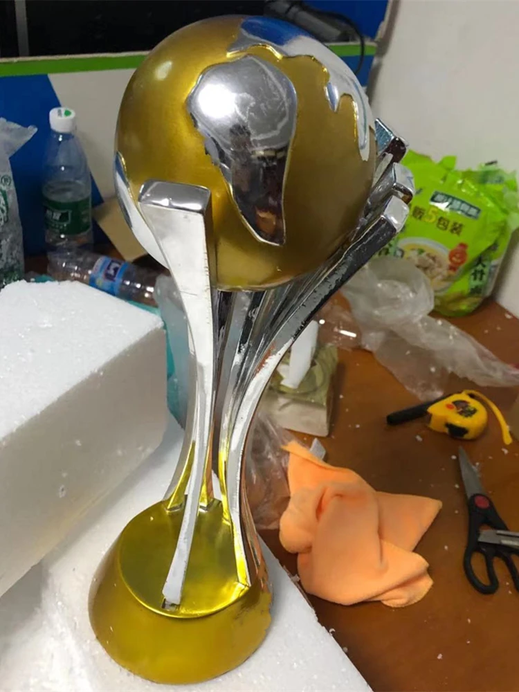 Soccer Club Trophy Coppa Champions Cup 44Cm Replica 1:1 Football Trophy Fan Souvenir Resin Fans Collection