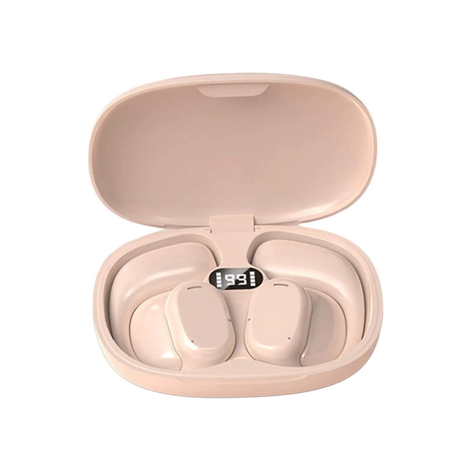 경량 디지털 LED 디스플레이 무선 이어버드, 충전 케이스 포함, 러닝 스포츠 사이클링 사무실 게임용 무선 헤드폰