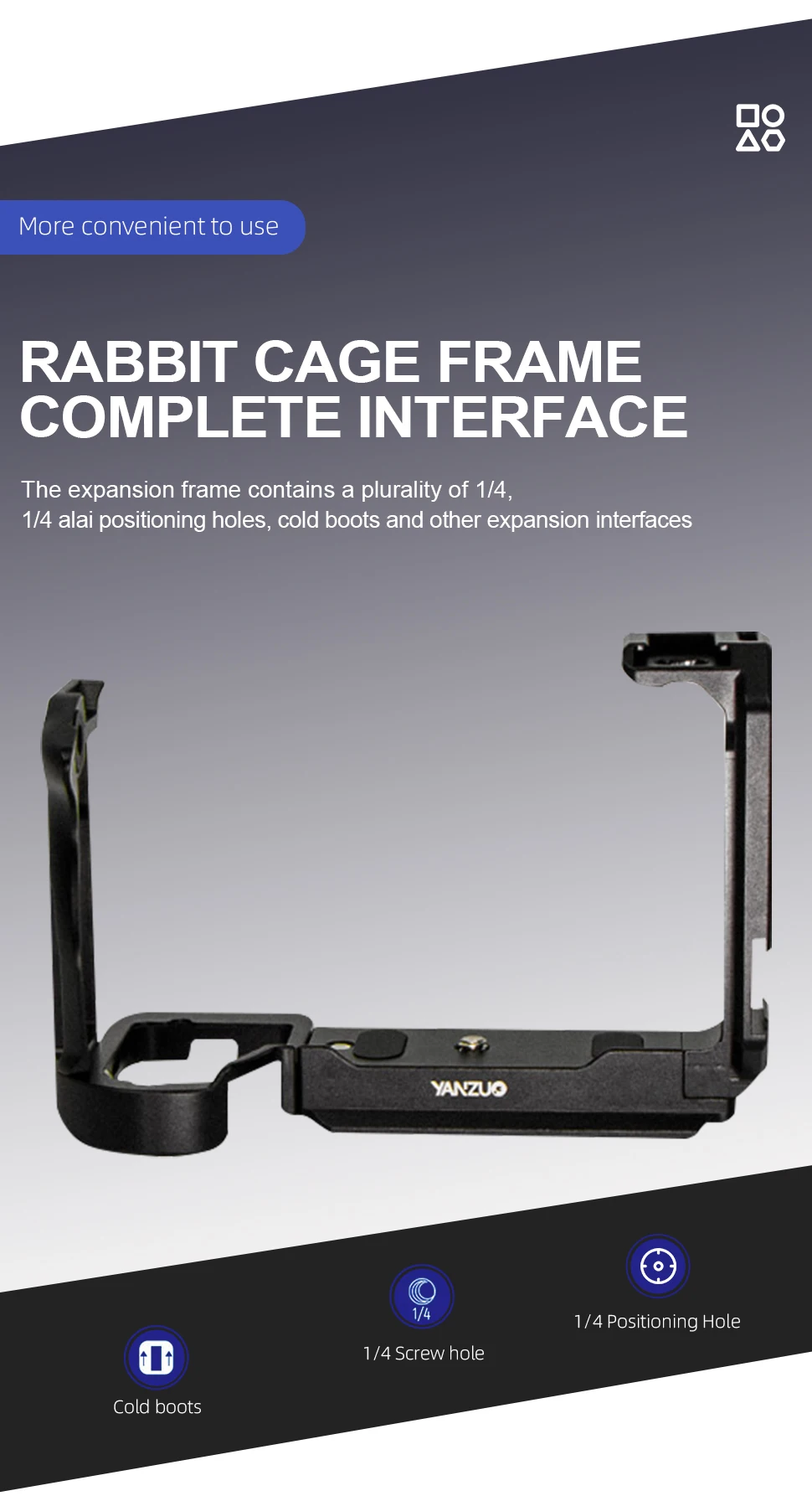 DSLR Camera Cage For Sony FX3/FX30 Camera Metal Rabbit Cage Micro-Single Cameras
