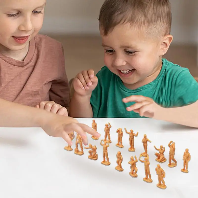 

Модель солдатиков Набор DIY модель солдатика набор для детей ролевая игра игрушка 16 шт. маленький солдатик фигурка игровой набор безопасный для детей