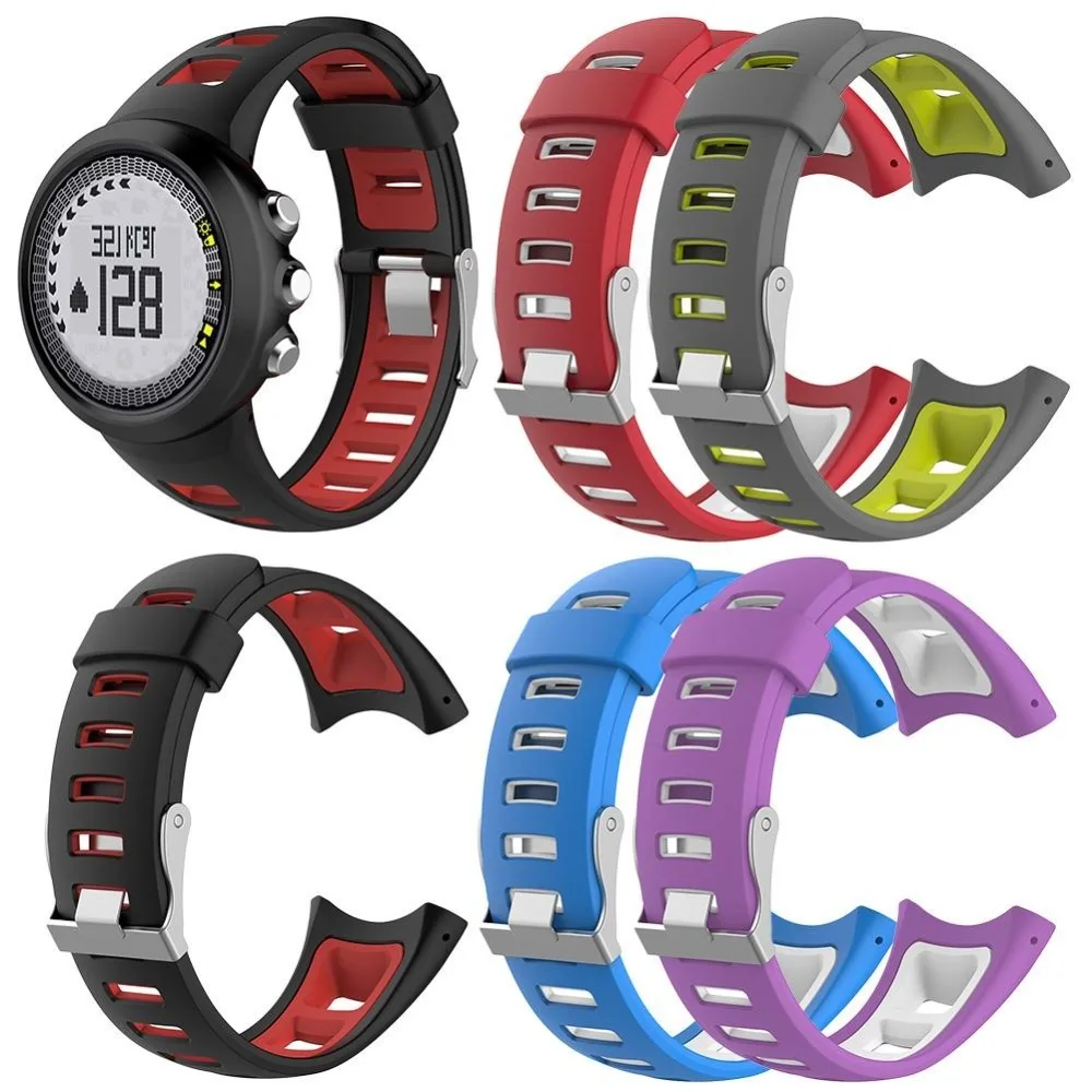 Dual-Color Silicone Smartwatch Strap - Stylish and Durable Wristband Accessory