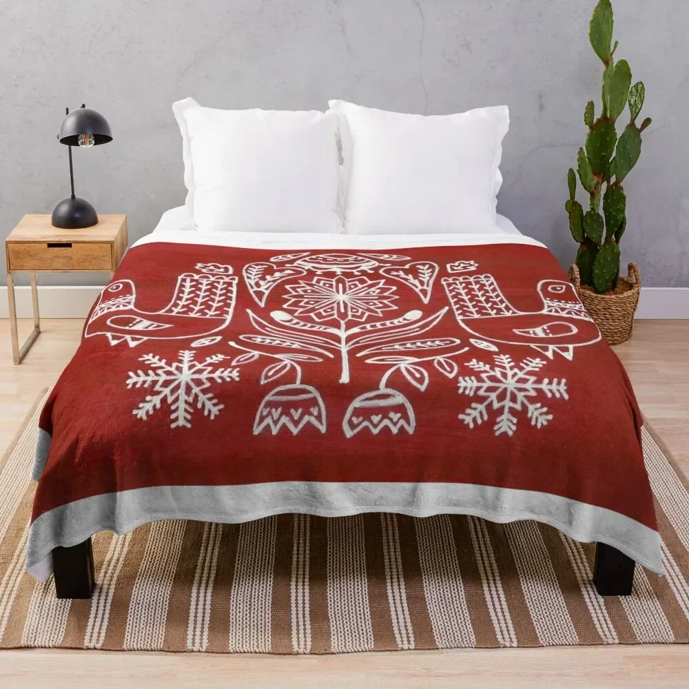 

Nordic Birds Throw Blanket Thermals For Travel Tourist Blankets For Sofas Shaggy Blankets
