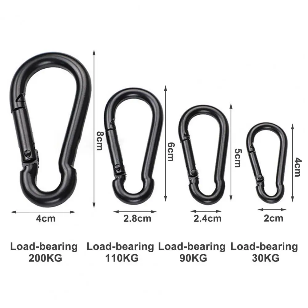 

5Pcs Carabiner Buckles Convenient Smooth Strong Load-bearing Camping Accessories Mountaineering Buckles Carabiner Clips