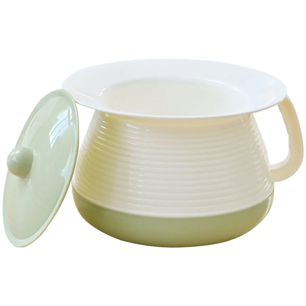 

Adult Urine Bedpan with Lid Spittoon Trash Can Garbage Urinal Unisex Potty Urinals Plastic Portable Chamber