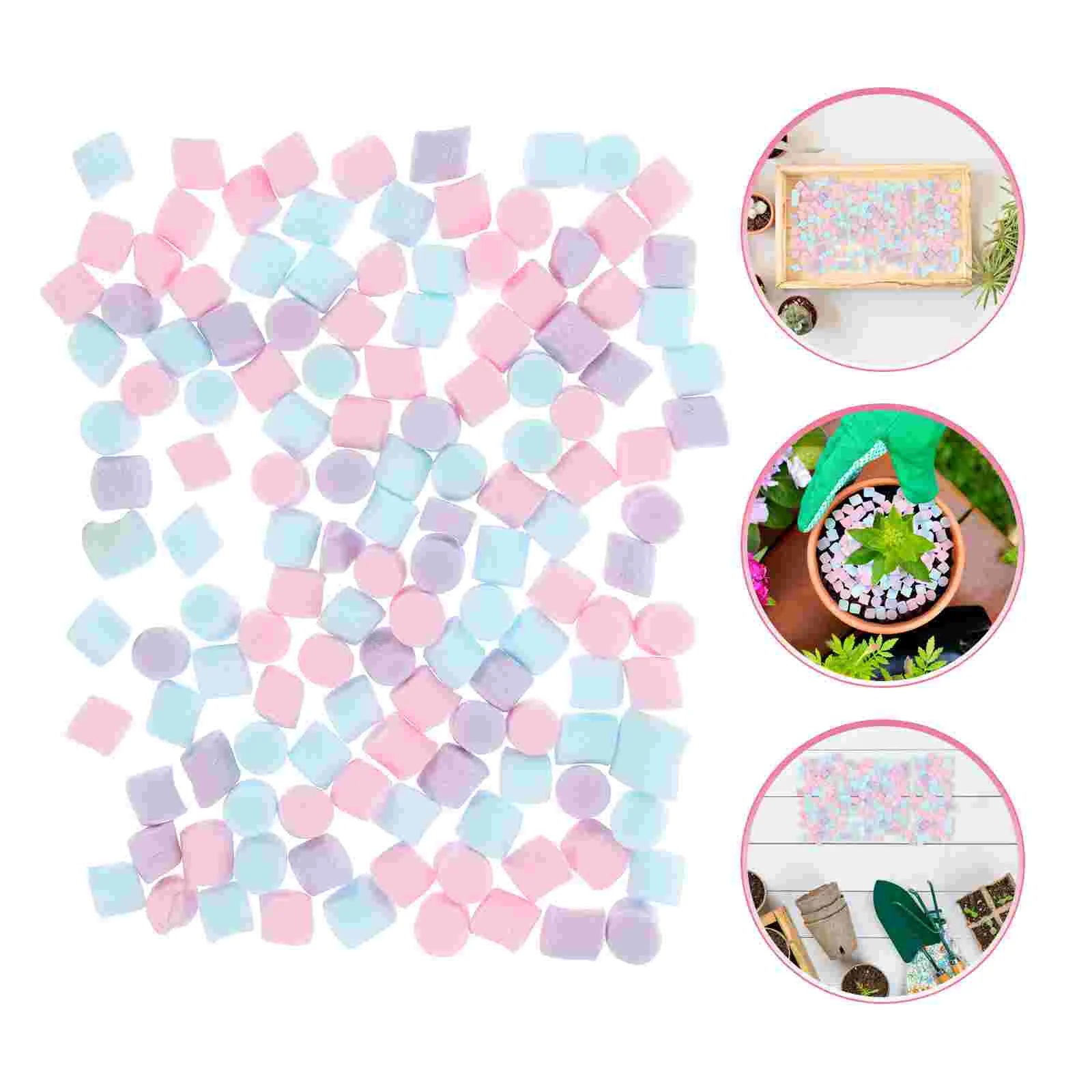 

3 Bags Flower Pot Foam Decoration Decorative Pellets Filling Gift Beads Crafts Supplies