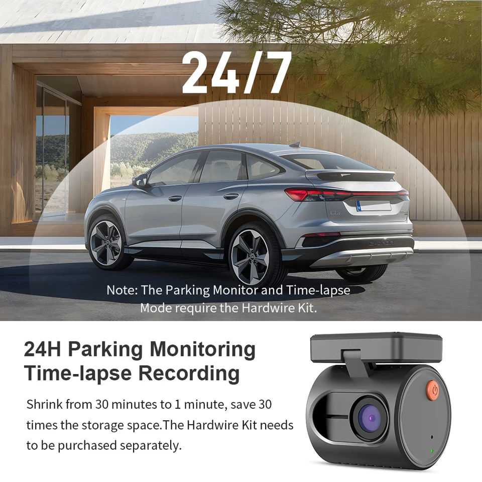 KIMISS 1080P FHD Dash Camera voor auto's - WiFi Mini KIMISS 1080P FHD Dash Camera voor auto's - WiFi Mini