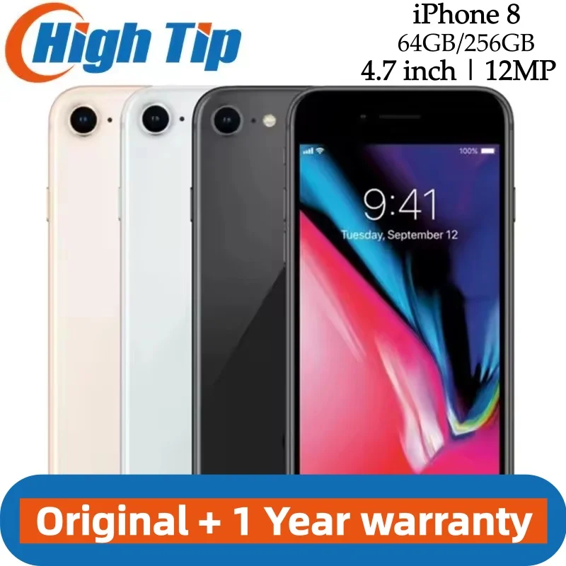Original Apple IPhone 8 2GB RAM 64GB/256GB Hexa-Core 3D Touch ID